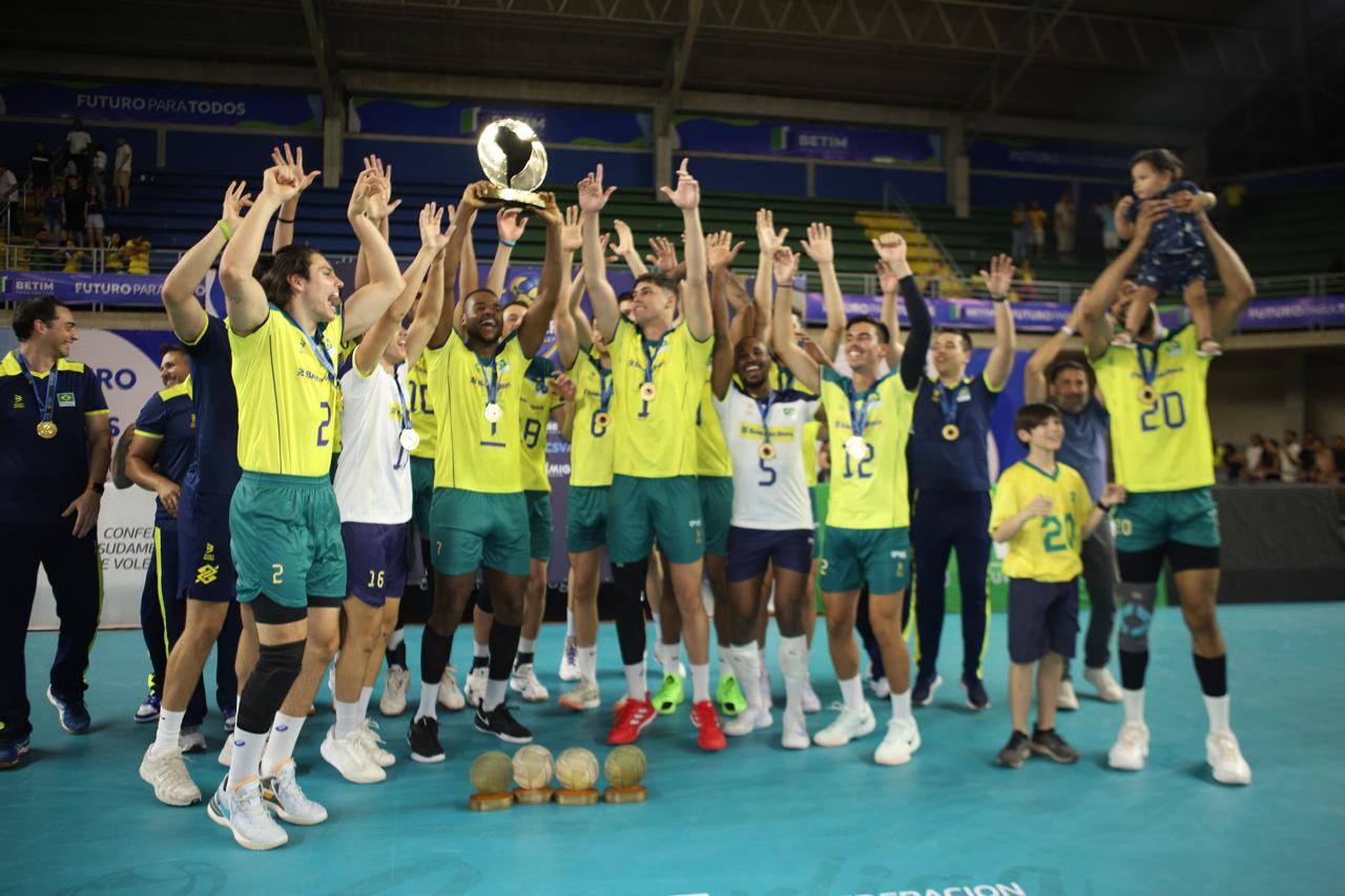 Vitória do Brasil na Copa América de Vôlei masculina em Betim