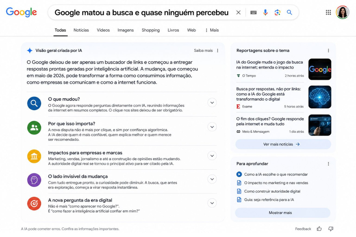 O Google matou a busca. E quase ninguém percebeu.