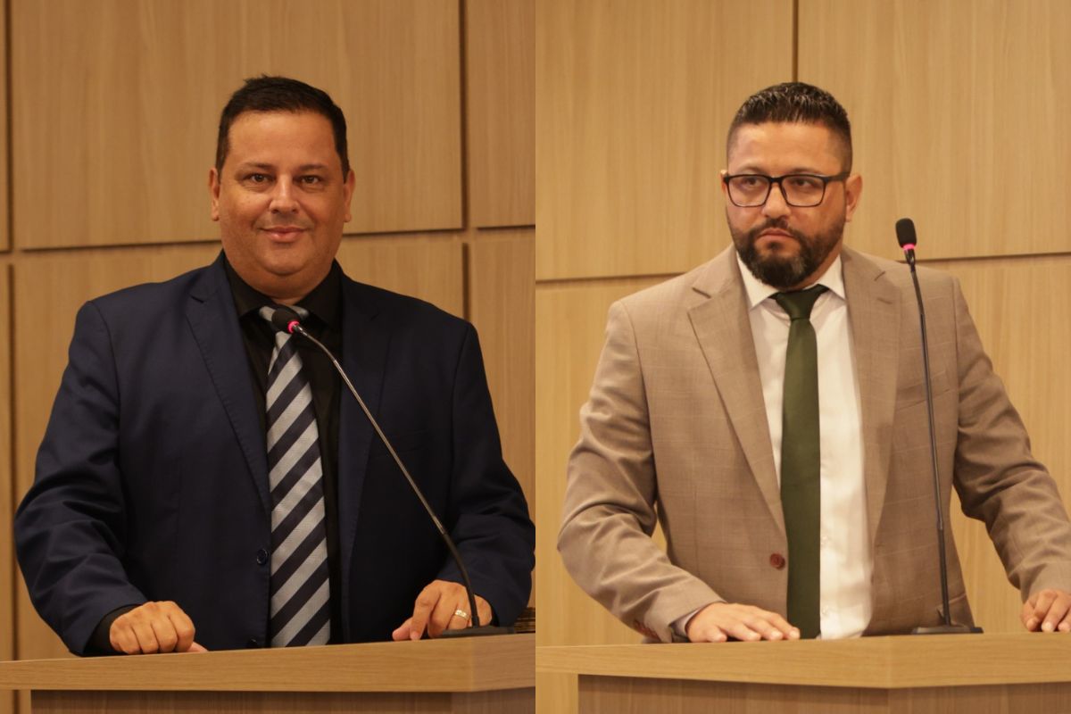 Professor Xeréu (PL) e Alexandre da Paz (MDB), novo líder e vice-líder de governo da Câmara de Betim, respectivamente
