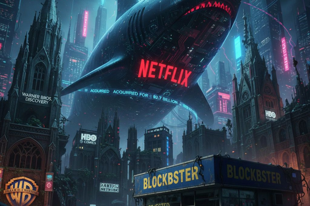 Agora, em 2025, a Netflix não é mais a 'zebra', é o tubarão no topo da cadeia alimentar; ela não apenas sobreviveu, reescreveu as regras do jogo e, agora, é a dona do tabuleiro