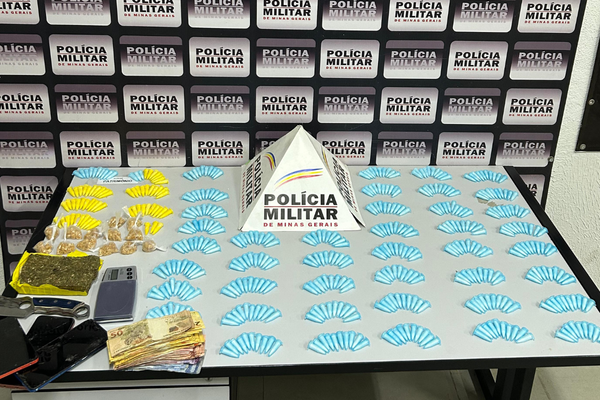 Material apreendido foi levado para a Delegacia da Polícia Civil de Betim 